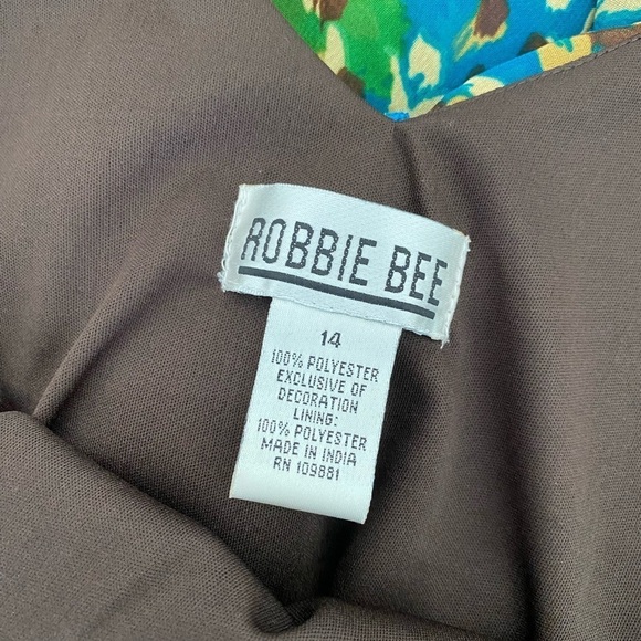 Robbie Bee One Shoulder Multicolor Ruffled Tiered Maxi Dress Size 14 - Picture 5 of 7